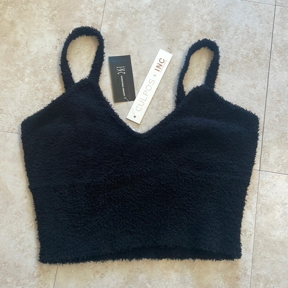 INC x Culpo’s black crop top